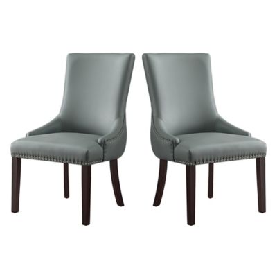 Inspired Home Calvin Faux Leather, Safavieh Becca Leather Dining Chair