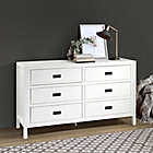 Alternate image 3 for Forest Gate&trade; Solid Wood 6-Drawer Dresser in White