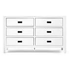 Alternate image 4 for Forest Gate&trade; Solid Wood 6-Drawer Dresser in White