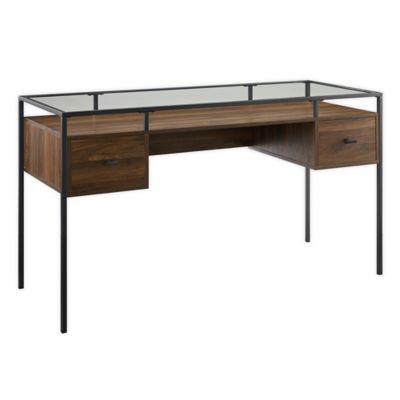 Forest Gateforest Gate Grace 52 Inch Modern 2 Drawer Computer Desk In Dark Walnut Dailymail