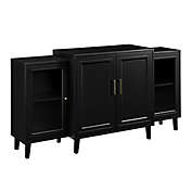 Forest Gate 62-Inch TV Stand Console Buffet in Black