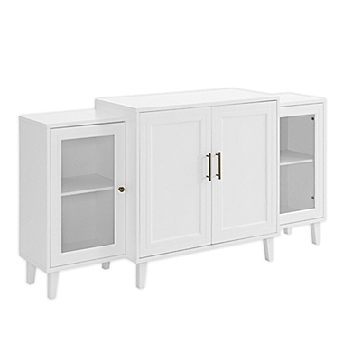 Forest Gate 62-Inch TV Stand Console Buffet in White. View a larger version of this product image.