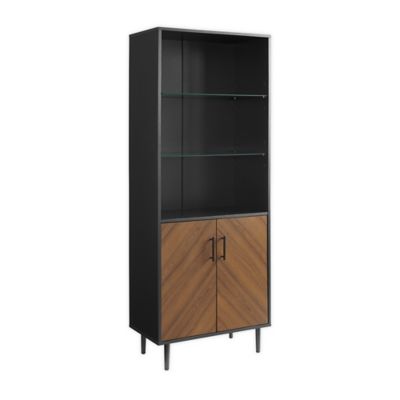 Forest Gate Modern Bookmatch Storage Hutch Bookshelf
