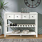 Alternate image 1 for Forest Gate Solid Wood Entryway Console Table Sideboard Buffet in White