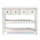 Alternate image 5 for Forest Gate Solid Wood Entryway Console Table Sideboard Buffet in White