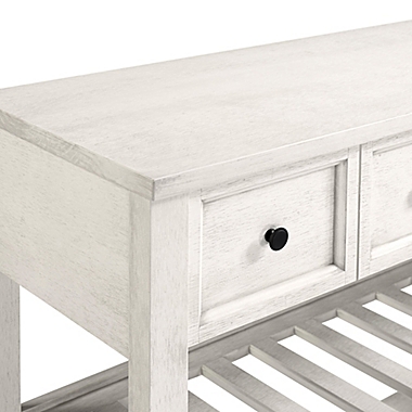 Forest Gate Solid Wood Entryway Console Table Sideboard Buffet in White. View a larger version of this product image.