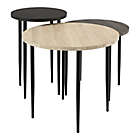 Alternate image 6 for Forest Gate 3-Piece Two-Tone Nesting Round Tables Set with Gold Legs