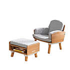 Alternate image 0 for KidKraft&reg; Mid-Century Kid&trade; Reading Chair and Ottoman in Grey
