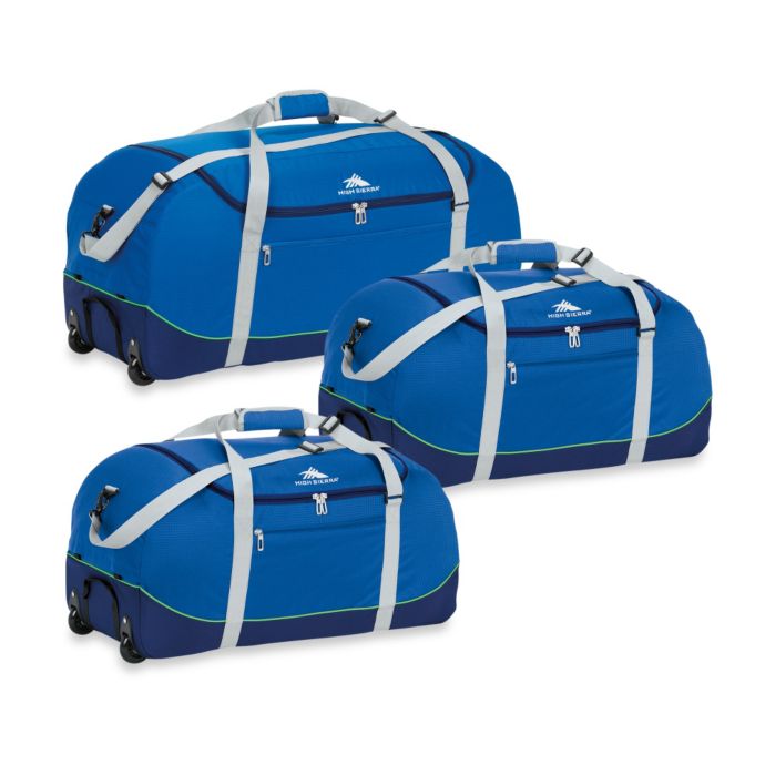 High Sierra WheelNGo Duffle Bag in Blue Bed Bath & Beyond