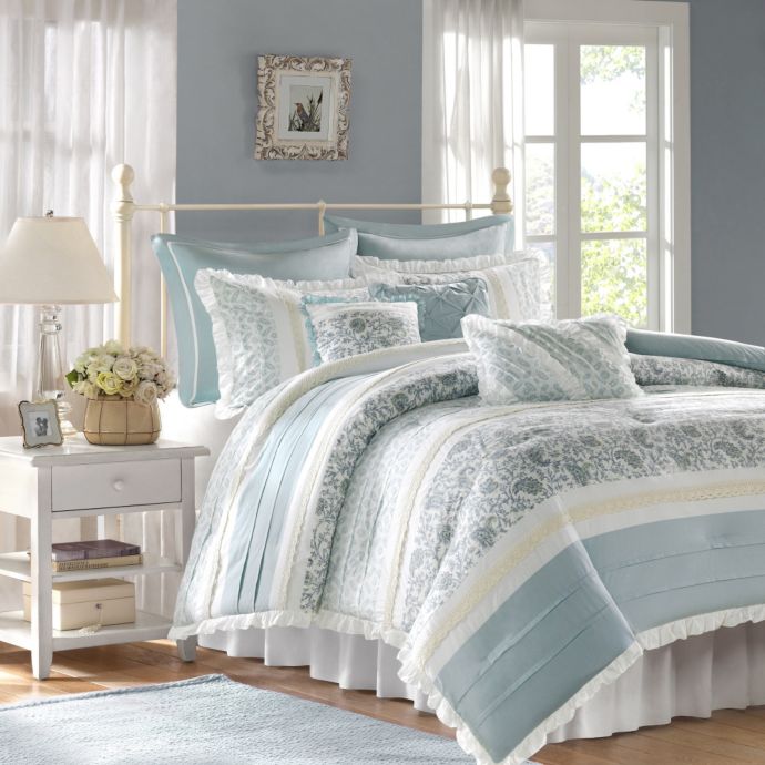 Madison Park Dawn 9 Piece Comforter Set Bed Bath Beyond