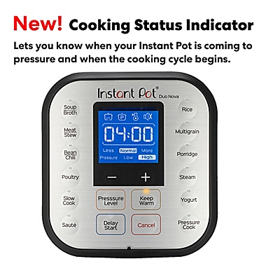 Instant Pot&reg; Duo Nova 8 qt. Electric Pressure Cooker. View a larger version of this product image.