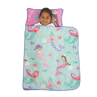 Everything Kids by Nojo&reg; Mermaids Toddler Nap Mat in Pink/Blue. View a larger version of this product image.