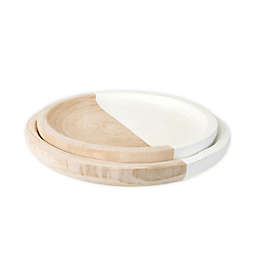 Mud Pie® Paulownia Nested Round Trays (Set of 2)