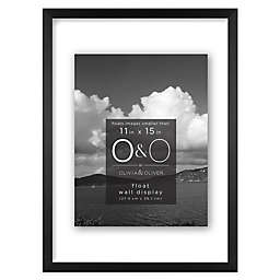 O&O by Olivia & Oliver™ 11-Inch x 15-Inch Float Metal Wall Frame in Black