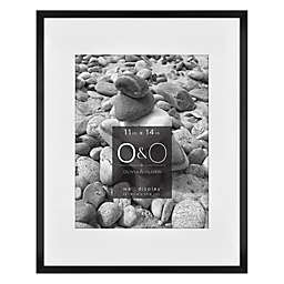 O&O by Olivia & Oliver™ 11-Inch x 14-Inch Matted Metal Wall Frame in Black
