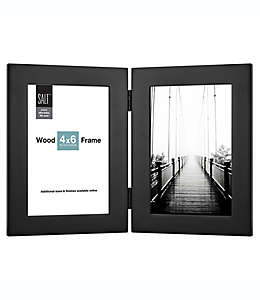 Portarretratos con marco de madera SALT™ para 2 fotografías