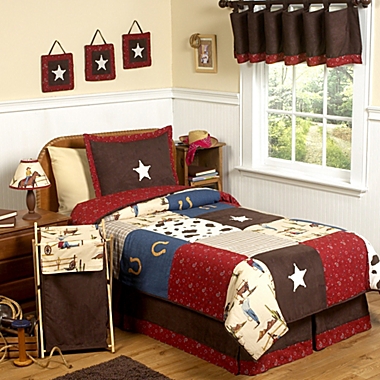Sweet Jojo Designs Wild West 4-Piece Twin Comforter Set. View a larger version of this product image.
