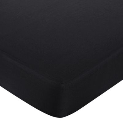 black crib sheet