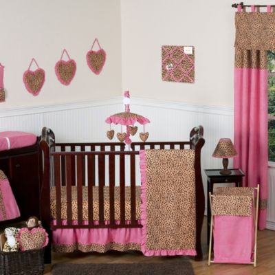 cheetah print crib bedding set