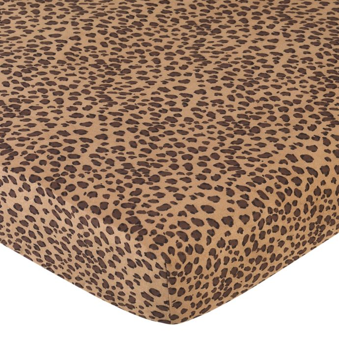 Sweet Jojo Designs Cheetah Girl Crib Sheet In Cheetah Print