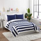 Alternate image 1 for Maker&#39;s Collective Block 3-Piece King Quilt Set in Blue