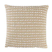 Hand Woven Banded Square Throw Pillow