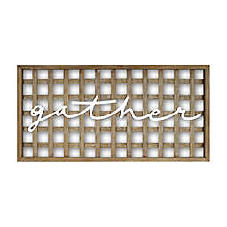 Prinz Gather 40-Inch x 20-Inch Framed Basket Weave Wall Art
