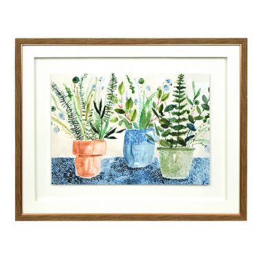 Global Caravan&trade; 20-Inch x 16-Inch Variety Greens in Shadowbox Frame. View a larger version of this product image.