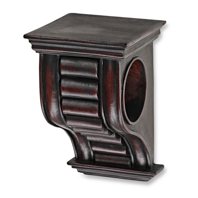 Cambria Premier Wood Drapery Sconce In Cherry Bed Bath And