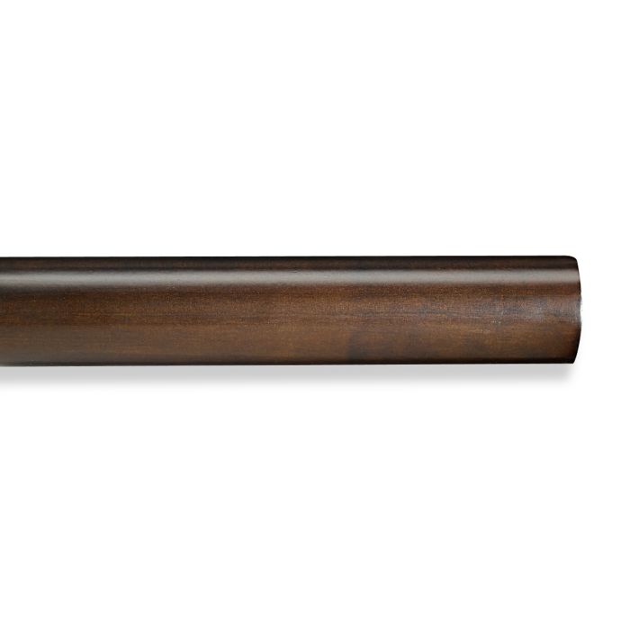 Cambria Premier Wood Decorative Smooth Drapery Pole In Chocolate