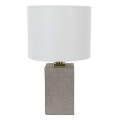 grey concrete table lamp