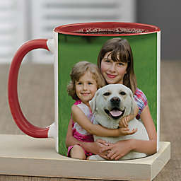 Pet Photo Personalized 11 oz. Coffee Mug in Red