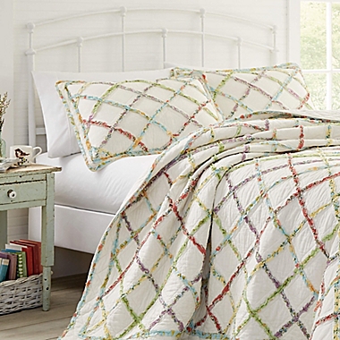Laura Ashley&reg; Ruffle Garden Full/Queen Quilt. View a larger version of this product image.