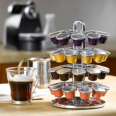 Nifty&trade; Nespresso&reg; Capsule Carousel in Chrome. View a larger version of this product image.