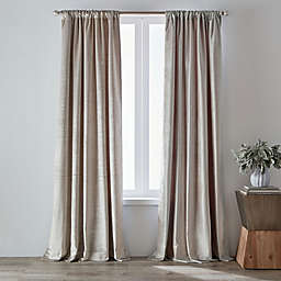 O&O by Olivia & Oliver™ Velvet 95-Inch Rod Pocket Curtain Panel in Silver