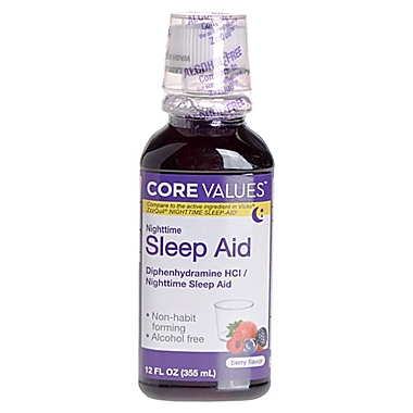 Core Values&trade; 12 fl. oz. Nighttime Sleep Aid in Berry. View a larger version of this product image.