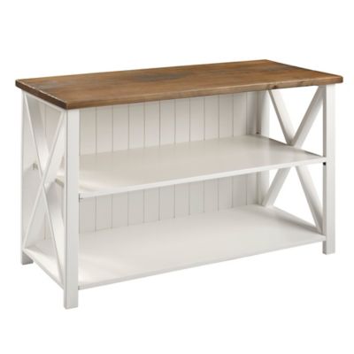 Forest Gate&trade; Wheatland Solid Wood Farmhouse Console Table Bookcase