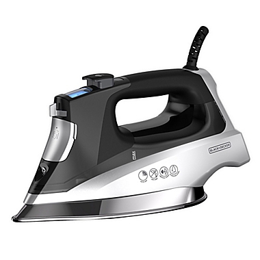 Black + Decker&trade; Professional Steam Iron in Silver/Black. View a larger version of this product image.