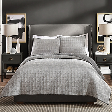 Ayesha Curry&trade; Graphite Full/Queen Quilt in Grey. View a larger version of this product image.
