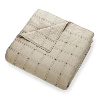 Ayesha Curry&trade; Hayden Full/Queen Quilt in Taupe. View a larger version of this product image.