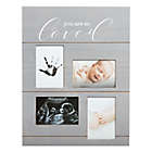 Alternate image 0 for Pearhead&reg; &quot;You Are So Loved&quot; 4-Photo Picture Frame in Grey
