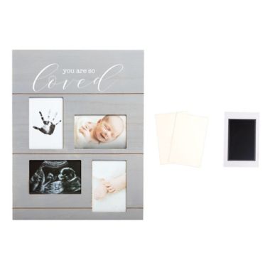 Pearhead&reg; "You Are So Loved" 4-Photo Picture Frame in Grey. View a larger version of this product image.