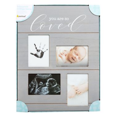 Pearhead&reg; "You Are So Loved" 4-Photo Picture Frame in Grey. View a larger version of this product image.