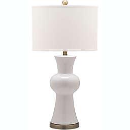 Safavieh Lola Column Lamp in White