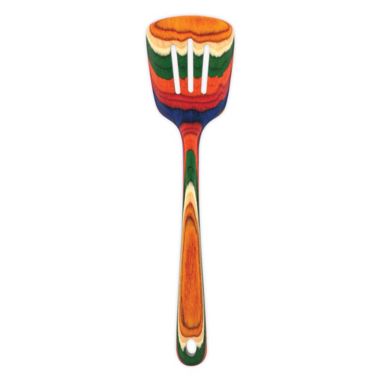 Totally Bamboo Birchwood Slotted Spatula in Rainbow. View a larger version of this product image.