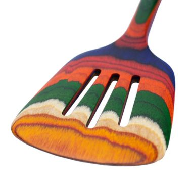 Totally Bamboo Birchwood Slotted Spatula in Rainbow. View a larger version of this product image.