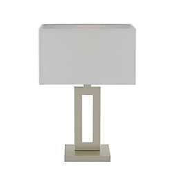 Globe Electric D'Alessio Table Lamp in Soft Gold with White Linen Shade