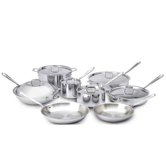 All-Clad D3 Stainless Steel 14-Piece Cookware Set  Bed Bath & Beyond