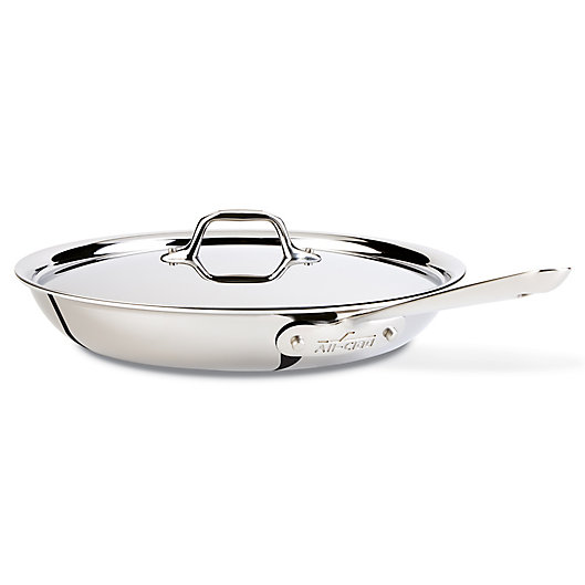 Alternate image 1 for All-Clad D3 Nonstick Stainless Steel Fry Pan with Lid