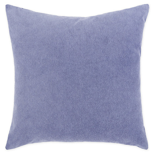 Alternate image 1 for O&O by Olivia and Oliver™ Solid Velvet Reversible Square Throw Pillow in Periwinkle